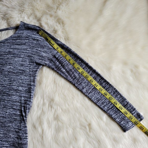 Athleta Pose Layered Top in Marled Gray Size Small - Picture 12 of 12